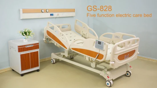 GS-828 Venta caliente Muebles de hospital Clínica médica Cama para pacientes Cama de hospital eléctrica de tres funciones