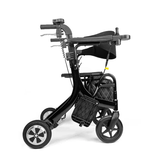Andador eléctrico plegable ligero para silla de ruedas para ancianos