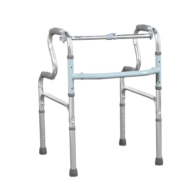 Ayudas para caminar plegables ajustables de aluminio del marco de Zimmer de la atención médica médica