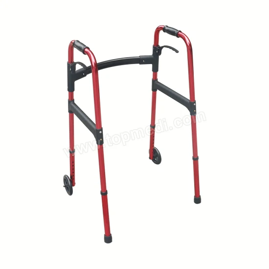 Equipo de rehabilitación de suministros médicos ortopédicos para discapacitados Andador plegable para piernas
