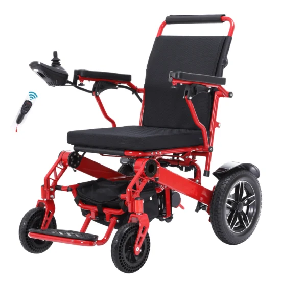 Silla de ruedas plegable automática eléctrica de alta calidad con control remoto para personas discapacitadas